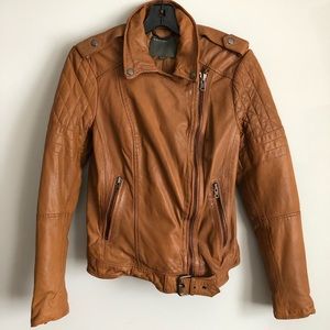 Muubaa Leather Biker Jacket
